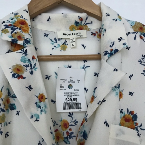 NWT Montreau Floral Collared Dress - Picture 2 of 3